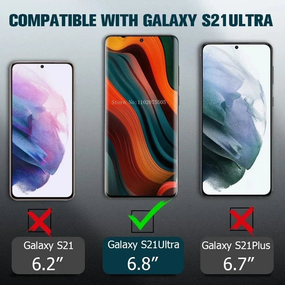 4er Gebogenes Panzerglas für Samsung Galaxy S-Serie