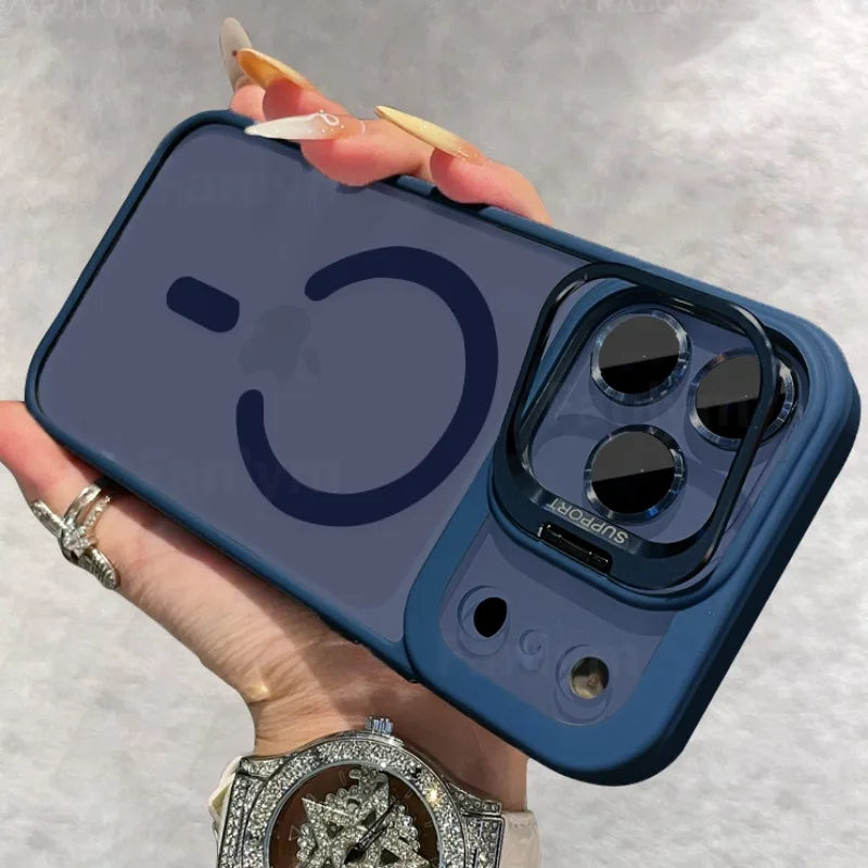 Magnetic case for iPhone 17 with lens protection