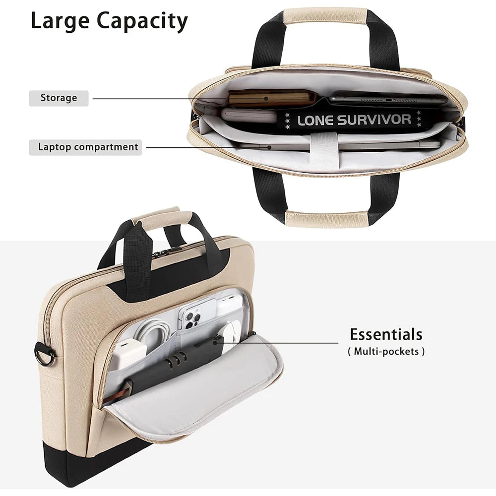 Wasserfeste Laptop-Hülle mit Schultergurt