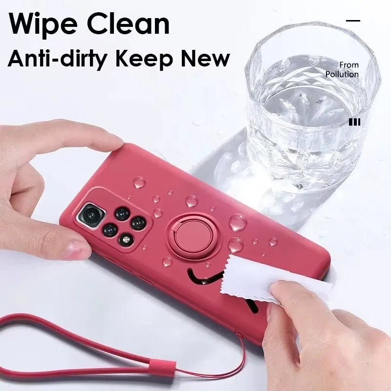 Luxus Silikon Magnet Handyhülle Stand