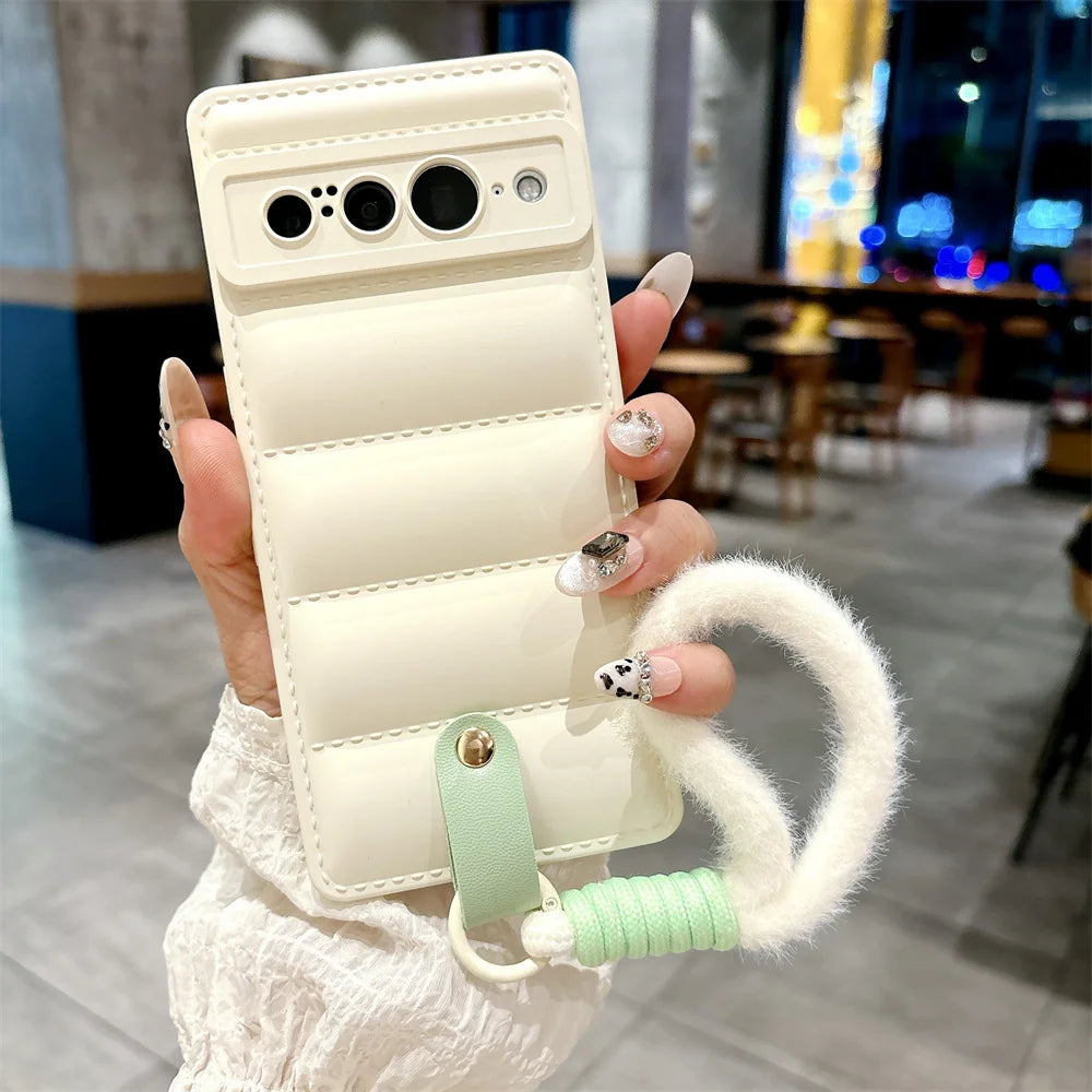 Stylish TPU case with lanyard for Pixel 8
