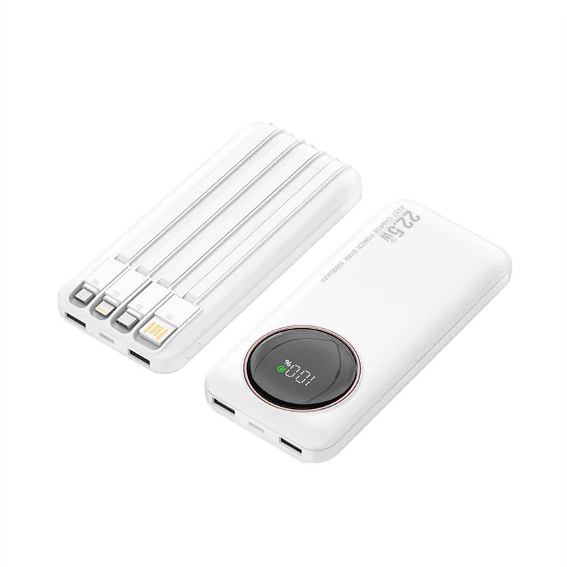 Powerbank 30000mAh mit Kabel & Schnellladeanzeige