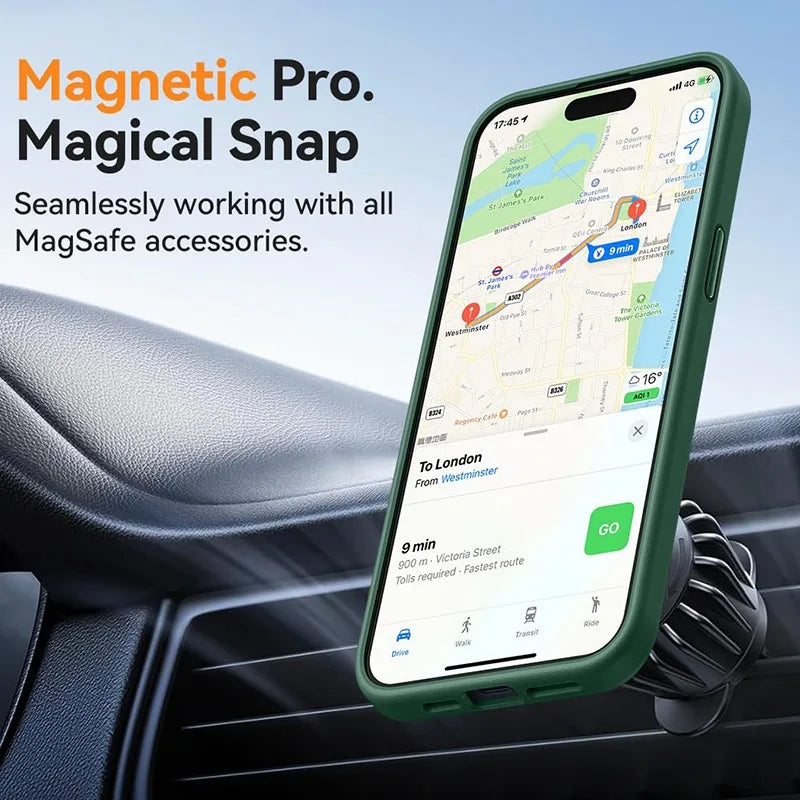Mattierte Magnethülle iPhone 16–11 Pro