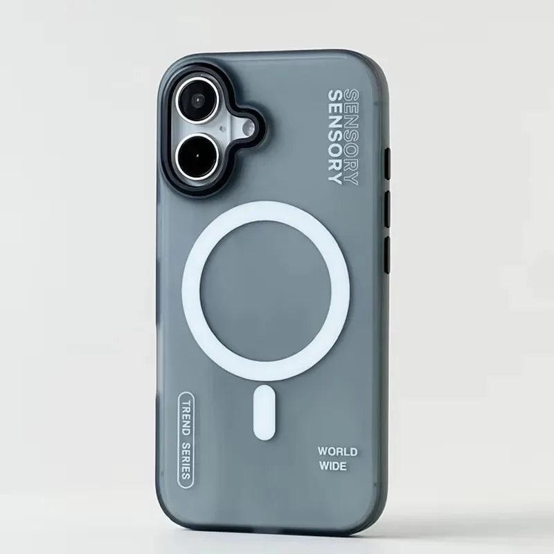 Magnetische Rüstungshülle iPhone 14–16 Pro Max matt