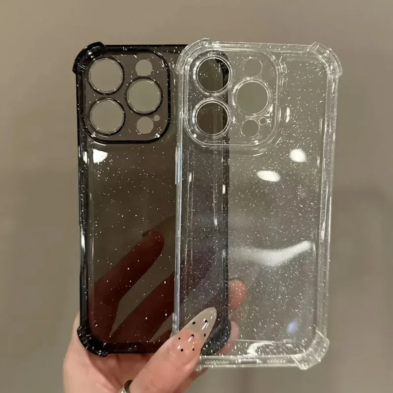 Glitzer Hülle für iPhone 17 Pro Max Transparent TPU