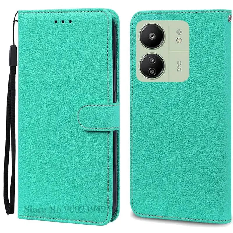 Leder Klapphülle für Redmi 13C