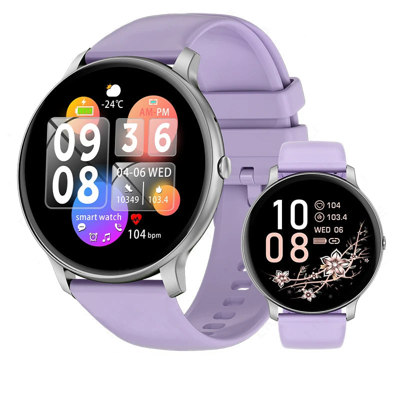 Smartwatch 2025 für Herren & Damen – Bluetooth-Anruf, Fitness, Herzfrequenz & Gesundheit