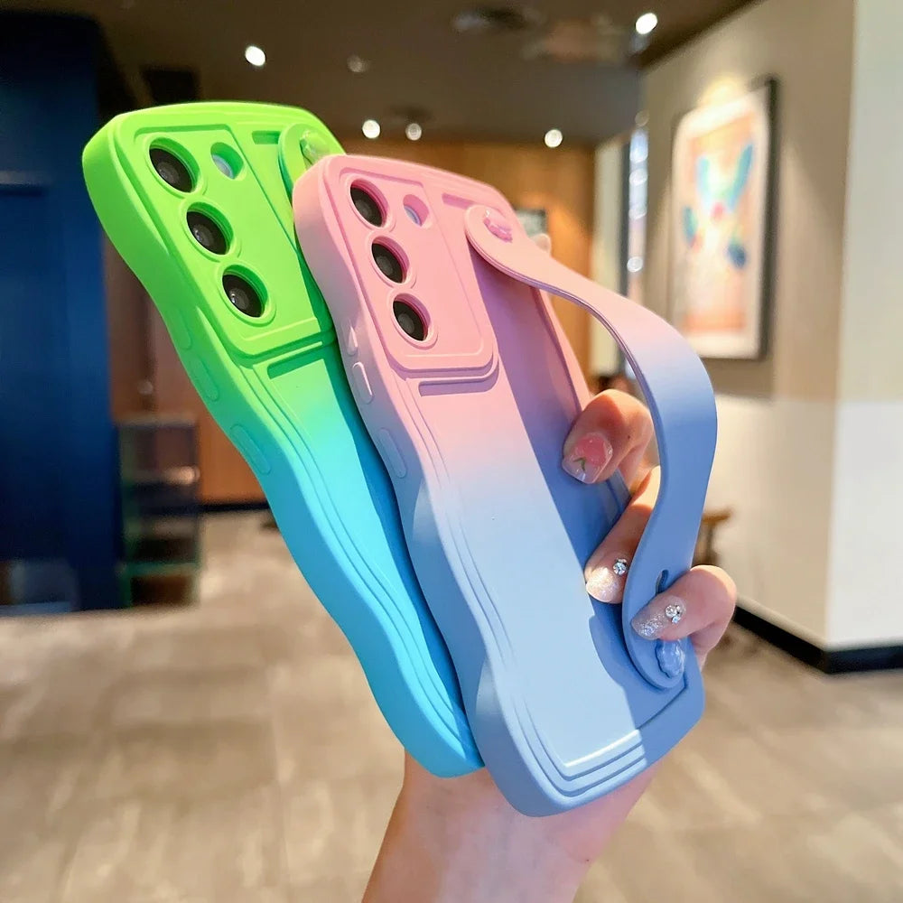 Gradient armband case with holder for Galaxy