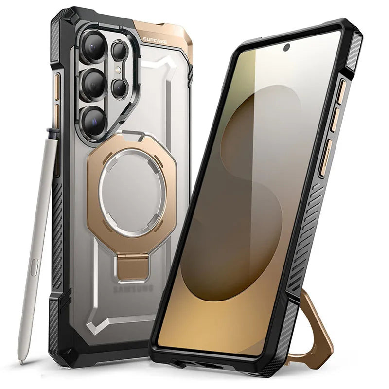 Robuste Magnet-Hülle mit Ständer für Galaxy S25 Ultra