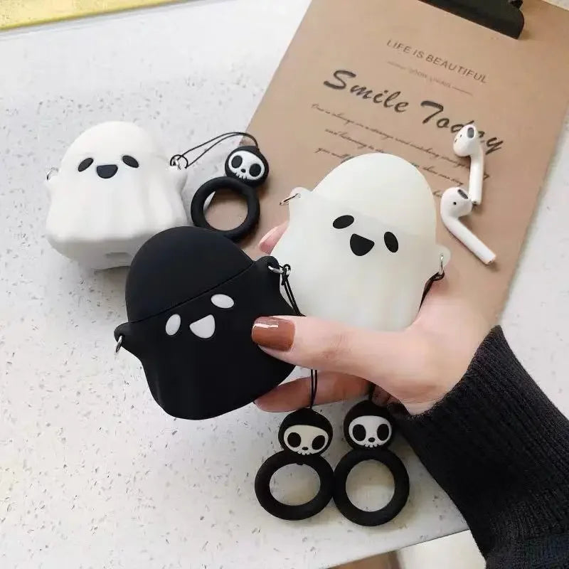 Ghost Totenkopf Airpods Silikonhülle