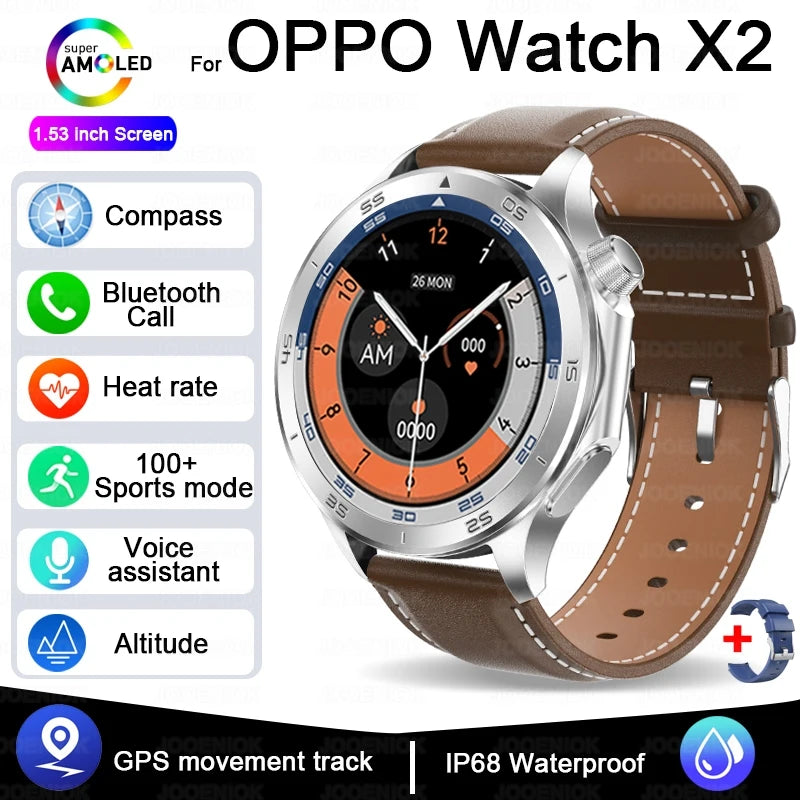 OPPO Watch X2 2025 Smartwatch mit GPS & Anruffunktions