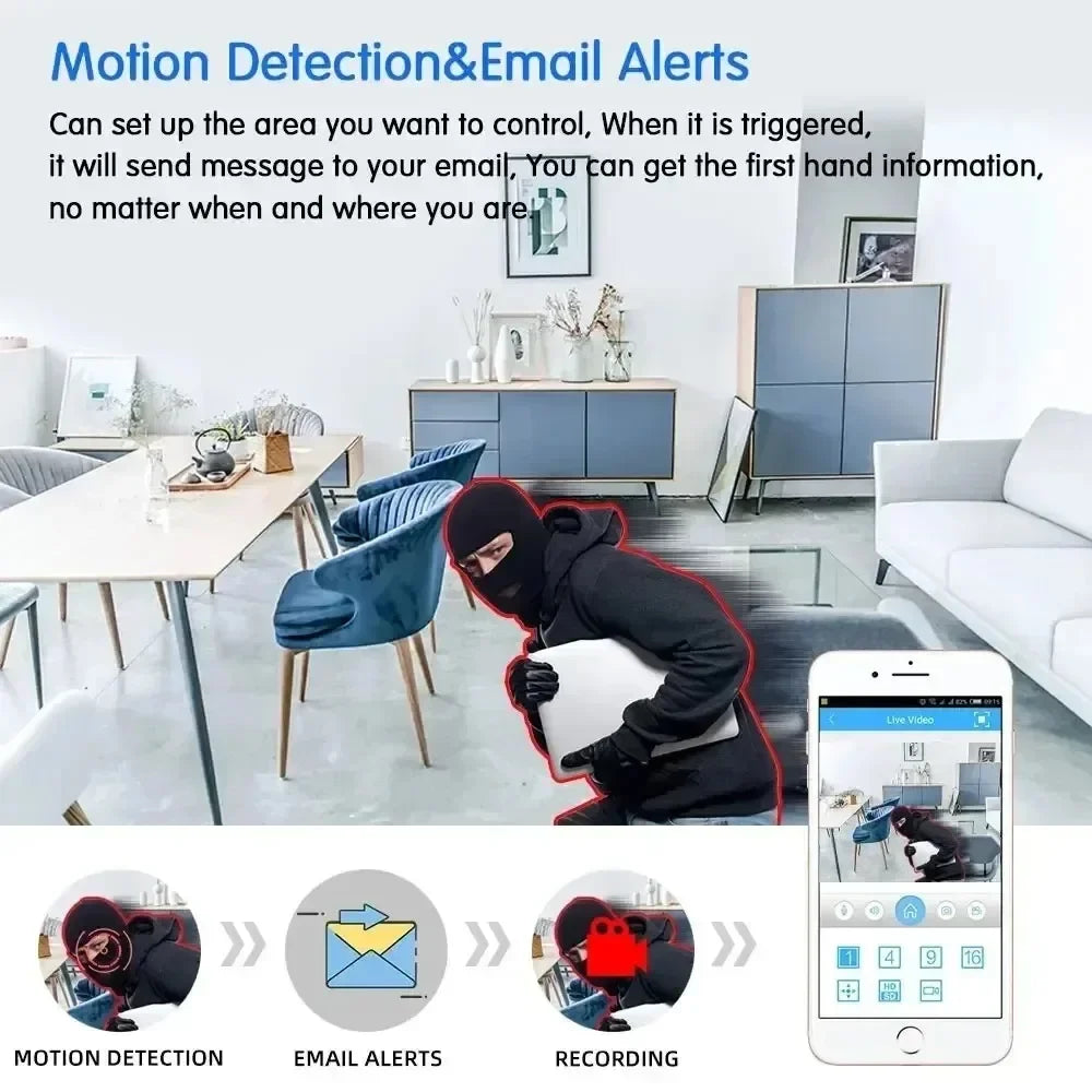 4K 8MP WiFi Surveillance Camera with Auto-Tracking