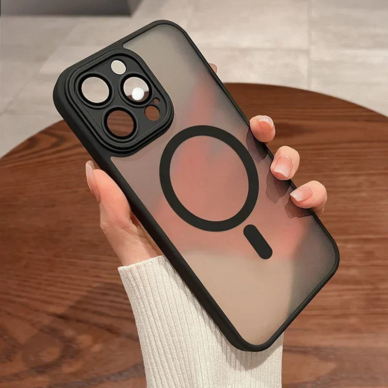 Magnetic matte armor case for iPhone 17 Pro