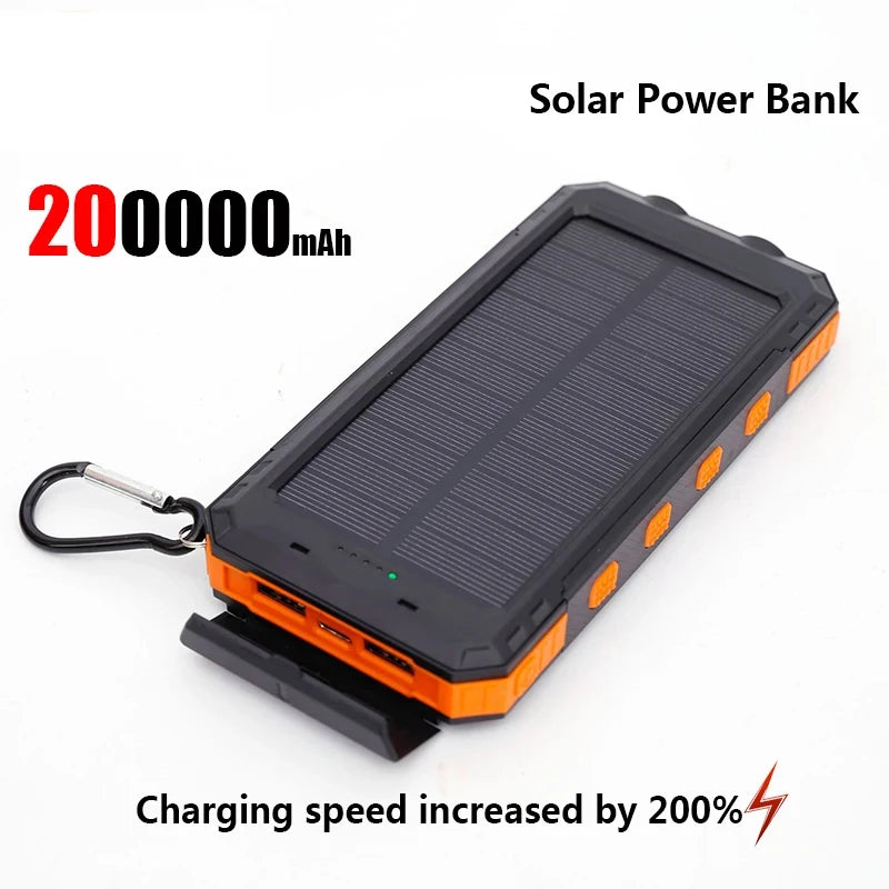 Solar Powerbank 200000mAh Schnellladegerät
