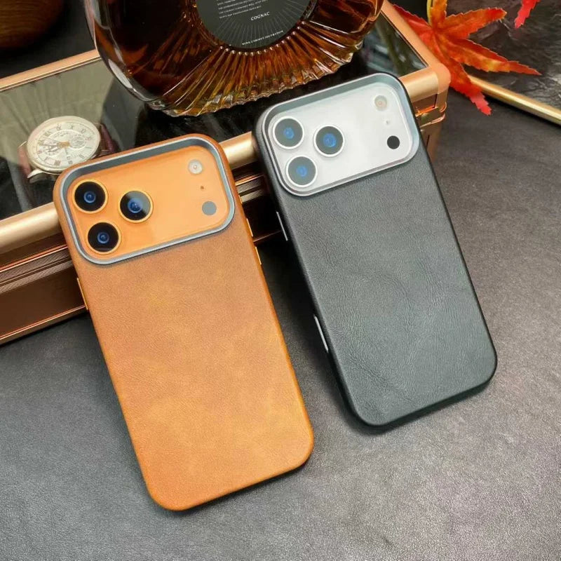 Magnetische Rindsleder Hülle für iPhone 17 Pro Max – Active Touch