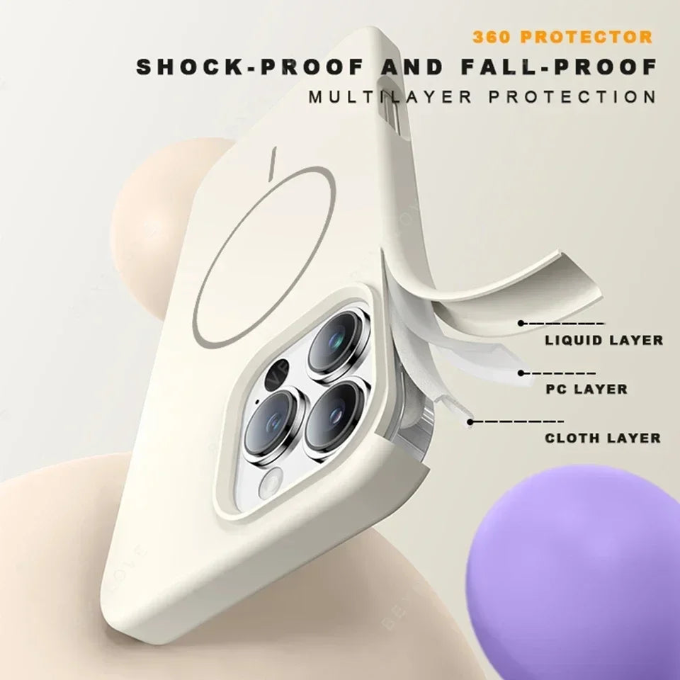 Magnetische iPhone Silikonhülle mit Band