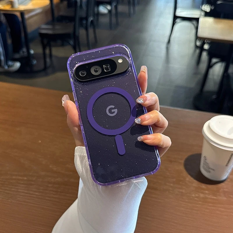 Glitzernde Magsafe-Hülle für Pixel 8–10