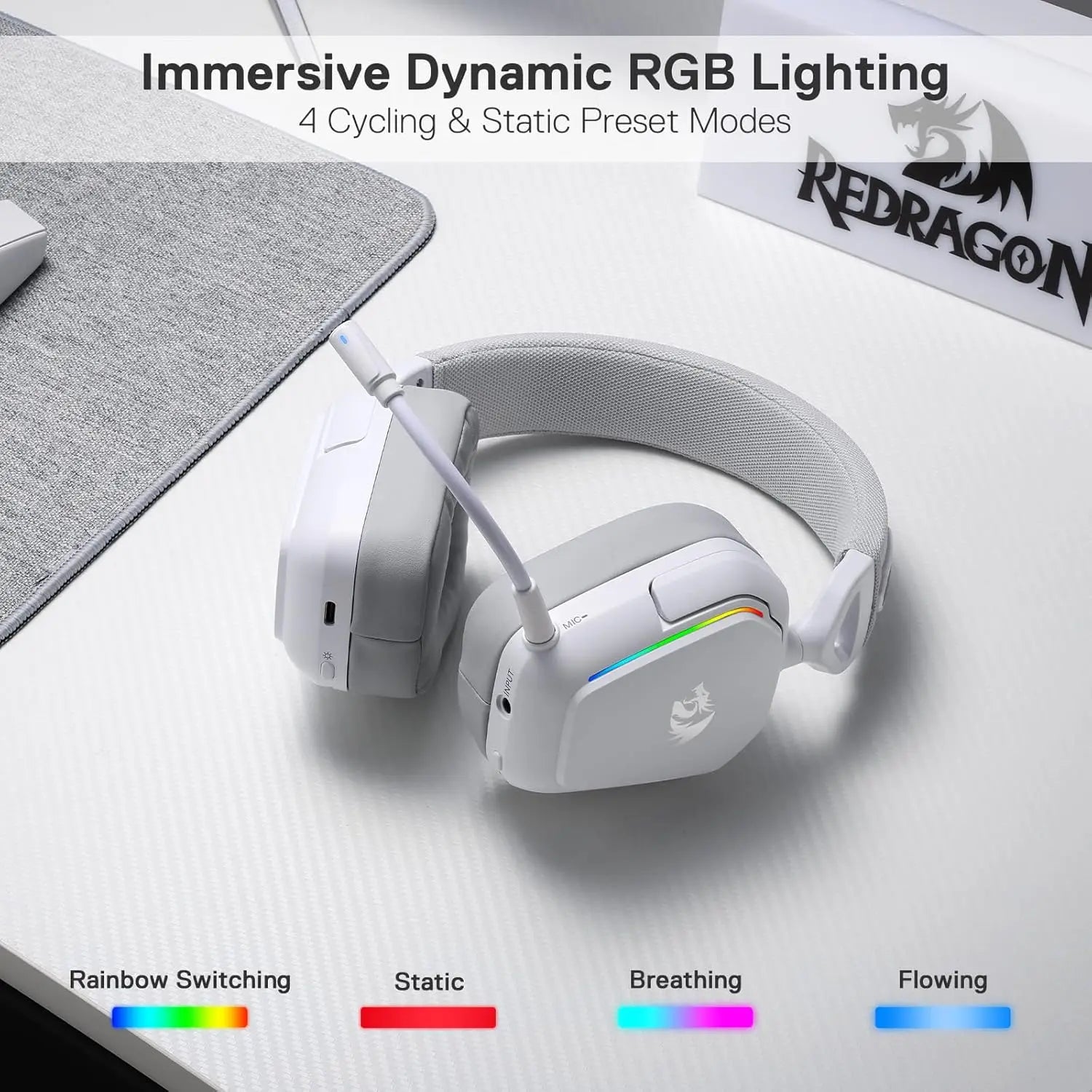 Redragon H868 Wireless RGB Gaming-Headset
