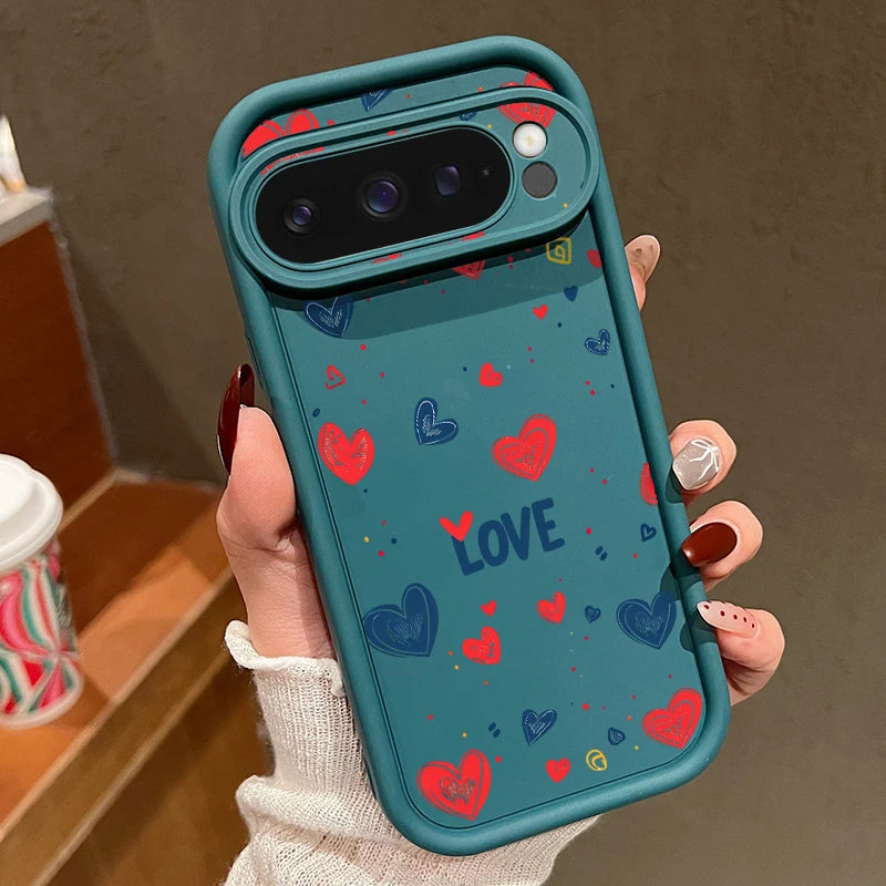 Soft Heart TPU Case for Google Pixel 9 Pro