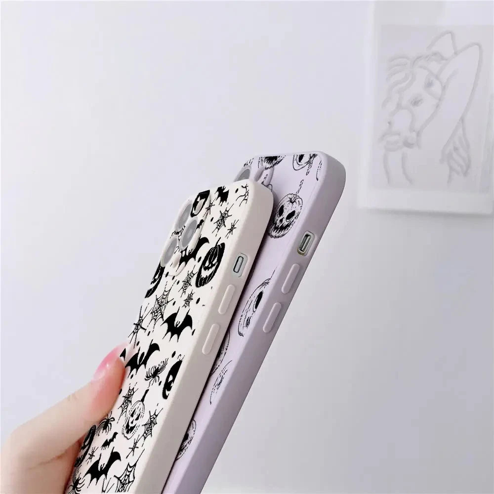 Halloween Horror Art Case for iPhone 17-11 Silicone