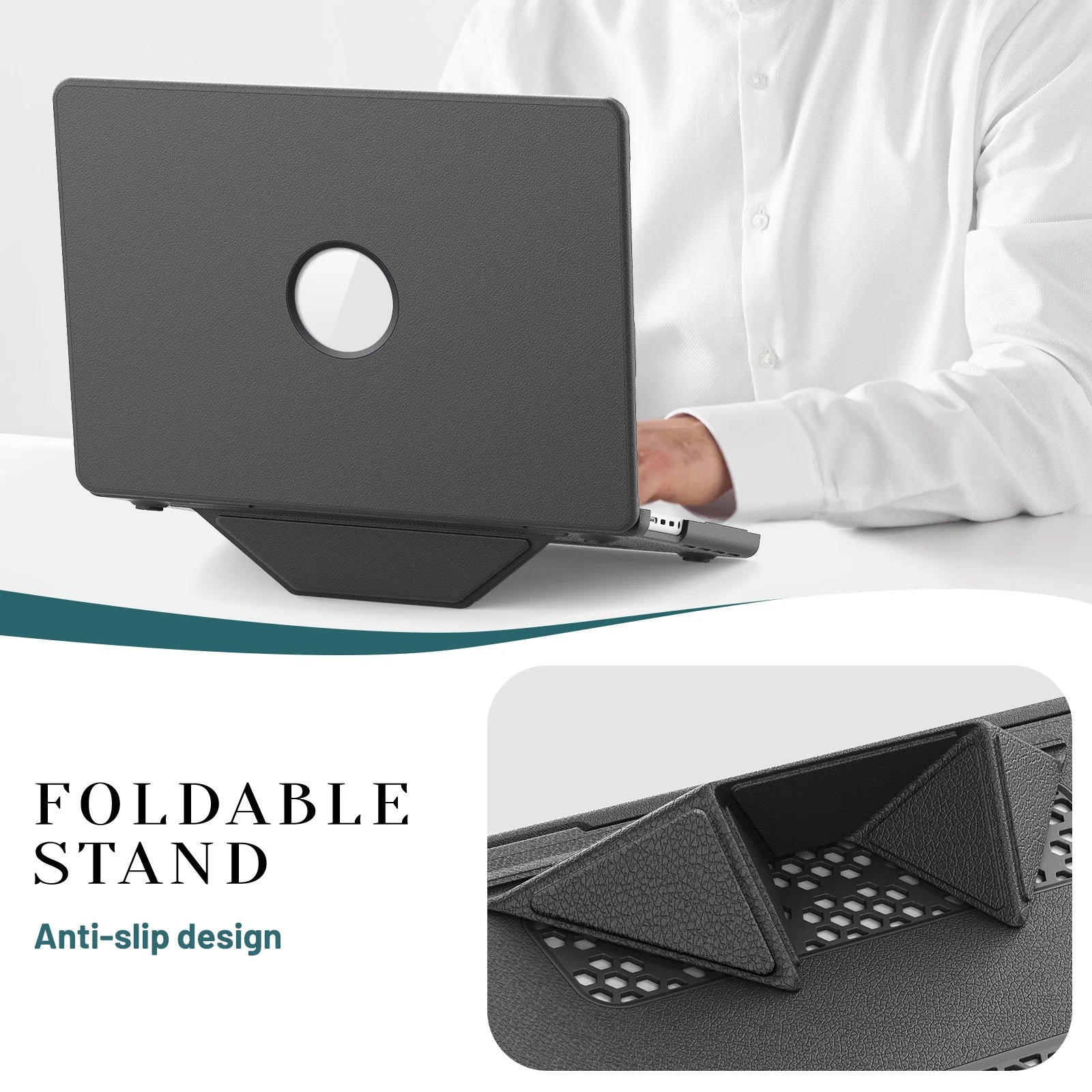 Luxuriöse Business-Laptoptasche aus Leder für MacBook 14