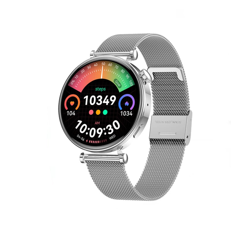 Elegant women's smartwatch GPS NFC fullscreen 2025