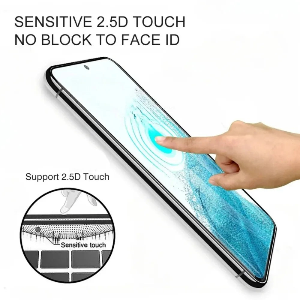 4-pack of full-cover tempered glass screen protectors for Samsung Galaxy