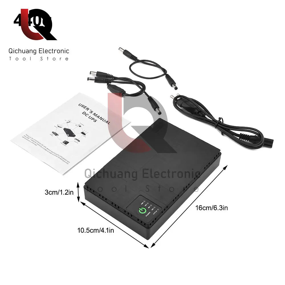 Power Bank 8800/10400mAh UPS 5‑24V emergency power