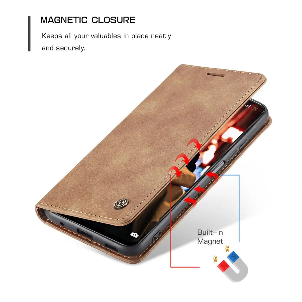 Matte Lederhülle für Xiaomi Mi 9T 10T 11T 12T Pro Lite 5G Redmi Note 8 9S 10 11 11S 12Pro Wallet Flip Cover Poco X5 F3 M3 Pro