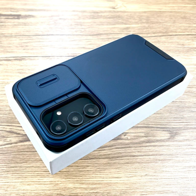 Shockproof armor case with camera protection for Samsung Galaxy S25