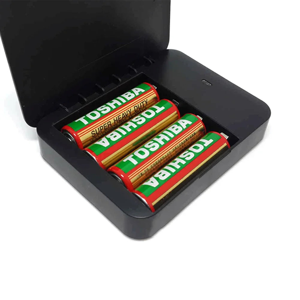 Tragbare Powerbank-Hülle 4xAA mit LED