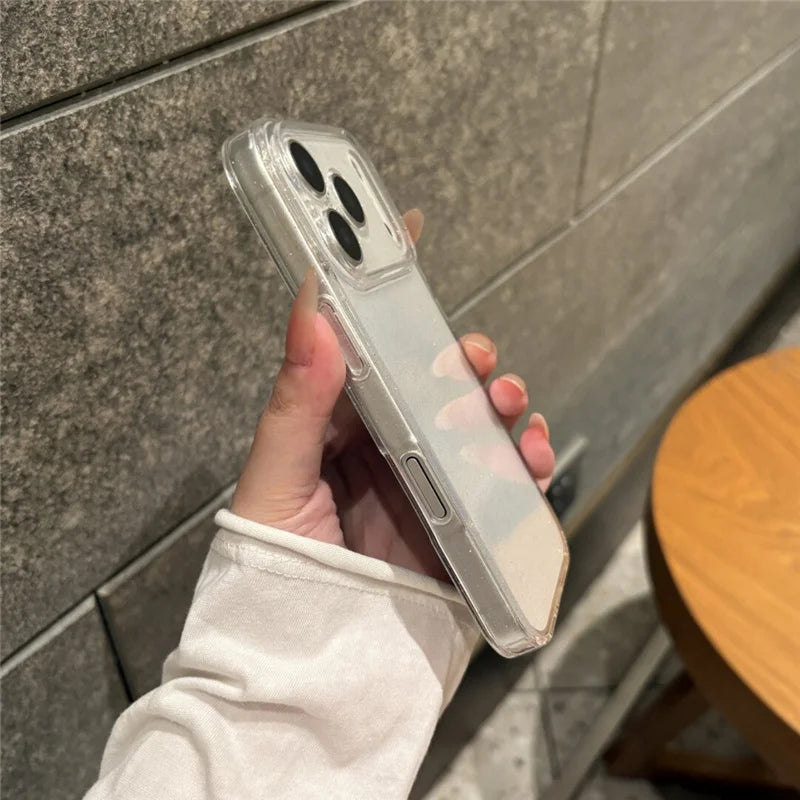 Luxuriöse Glitzer Hülle für iPhone 17 Stoßfest Transparent