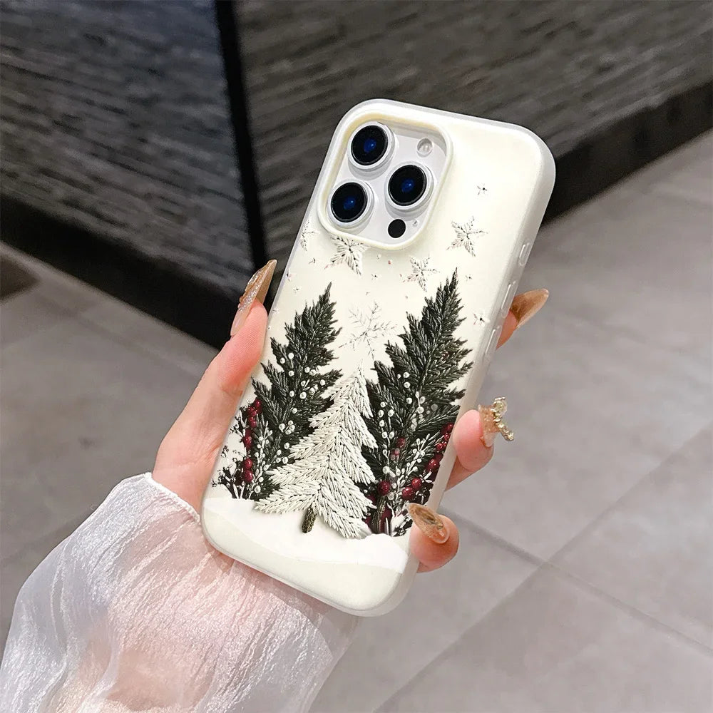 Cute Matte Christmas Tree Phone Case for Google Pixel