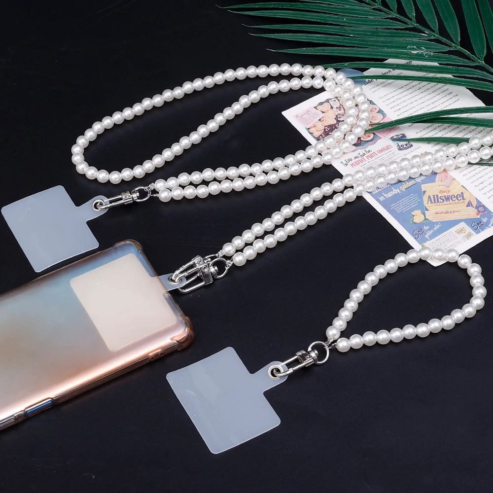 Universelles Handy-Lanyard mit Perlen und Clip