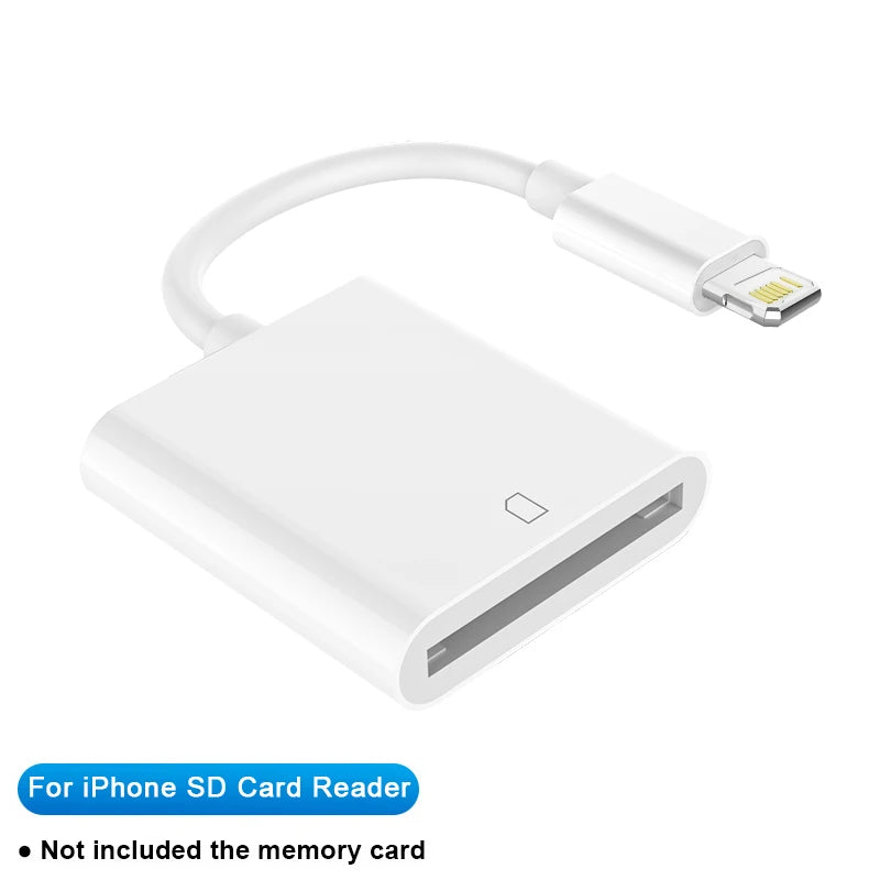 2-in-1 SD TF Kartenleser Adapter für iPhone & Android