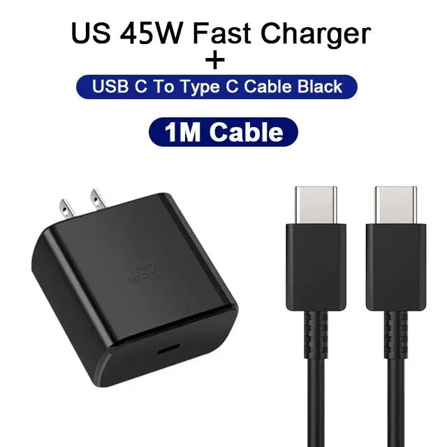 45W Schnellladegerät USB C für Samsung