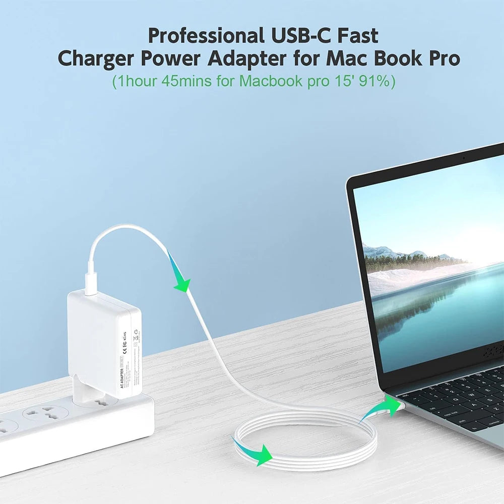 USB-C Ladegerät 30W–118W für MacBook