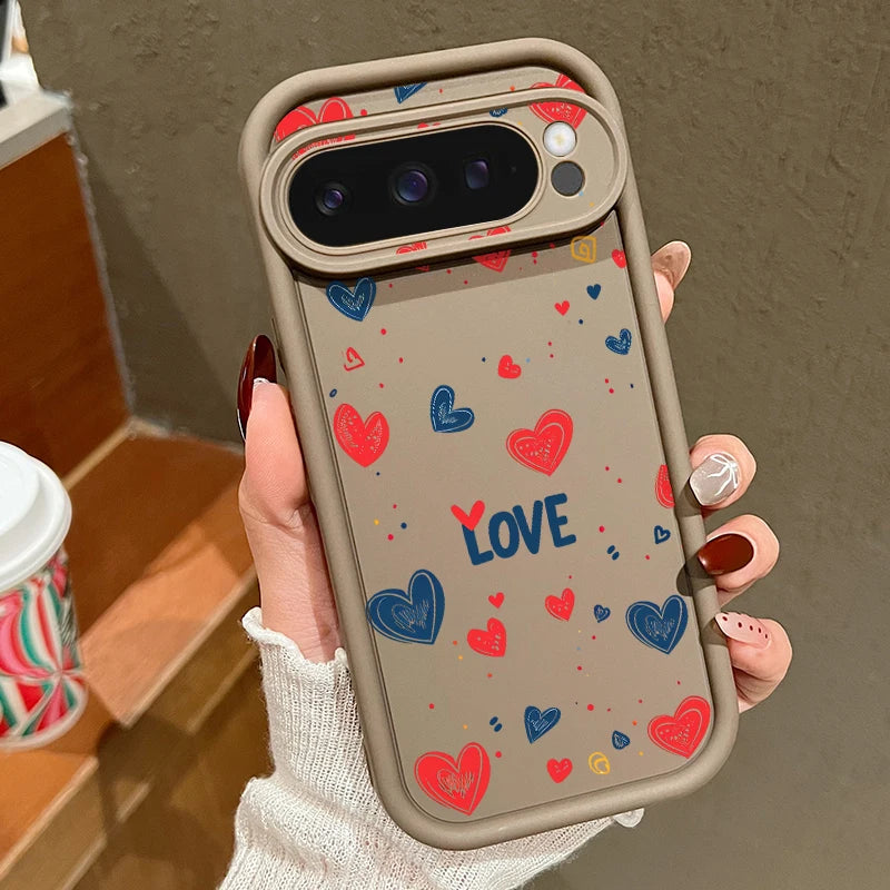 Soft Heart TPU Case for Google Pixel 9 Pro