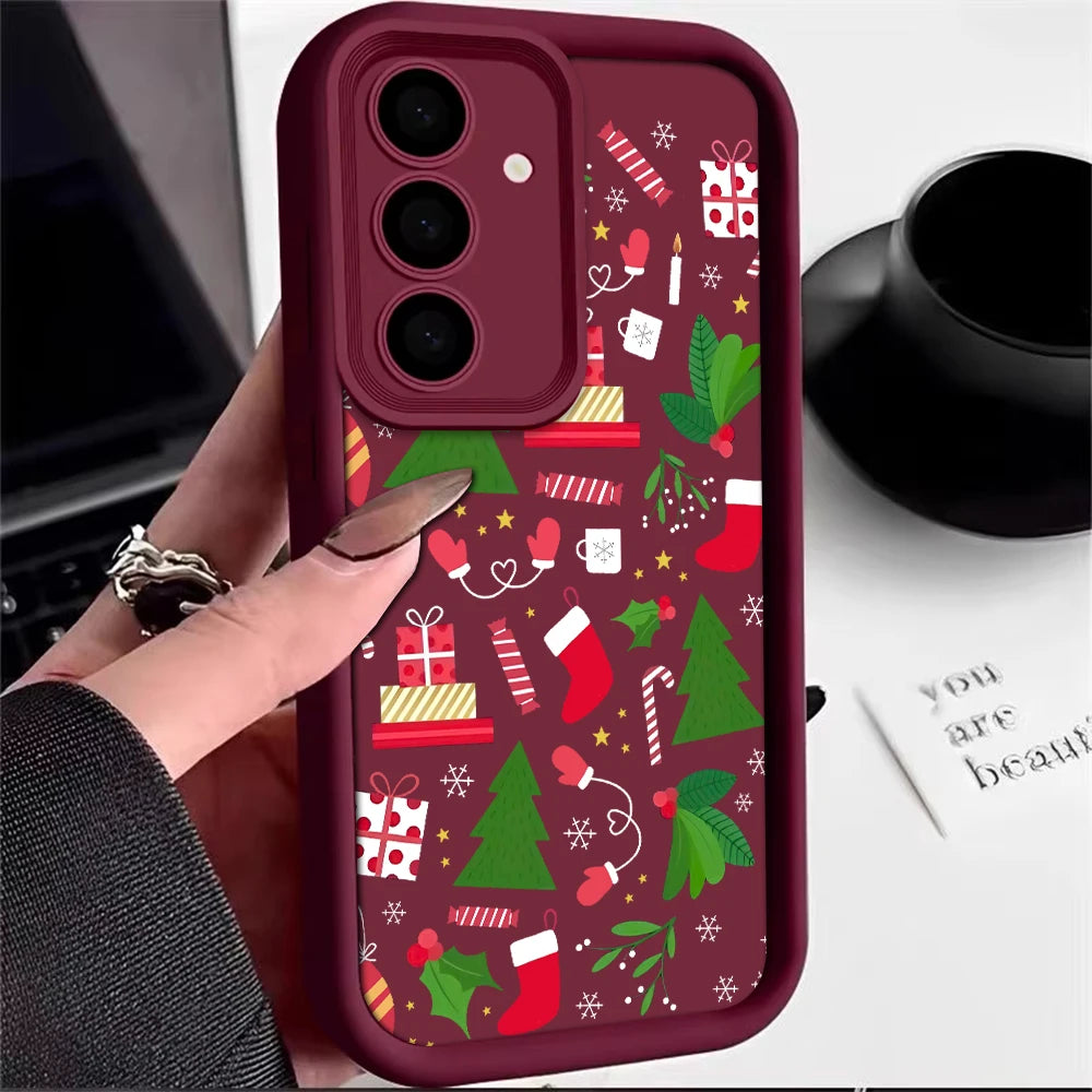 Silvester Weihnachtsmütze Handyhülle für Samsung S25