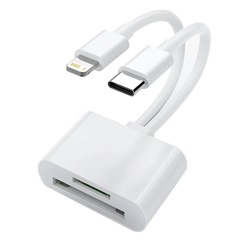 4-in-1 OTG Kartenleser Typ C für iPhone & PC
