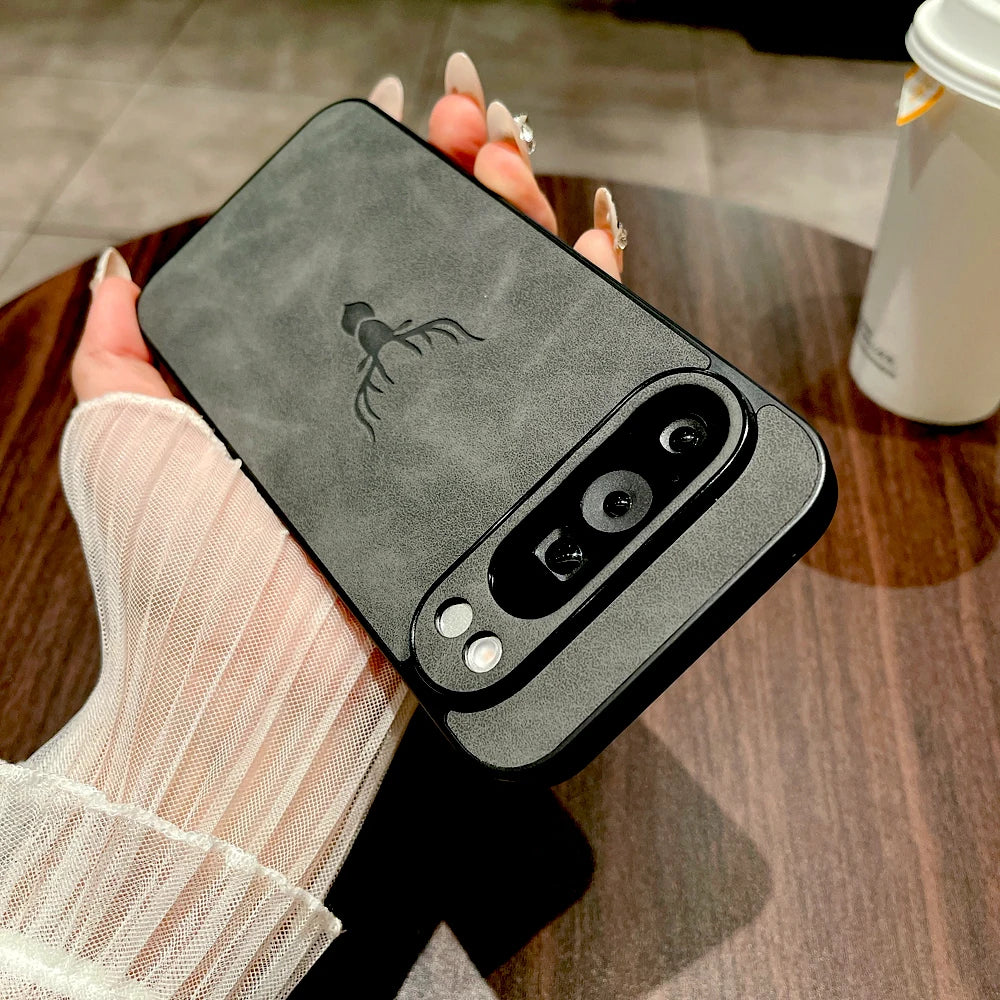 Retro Lederhülle für Google Pixel Serie