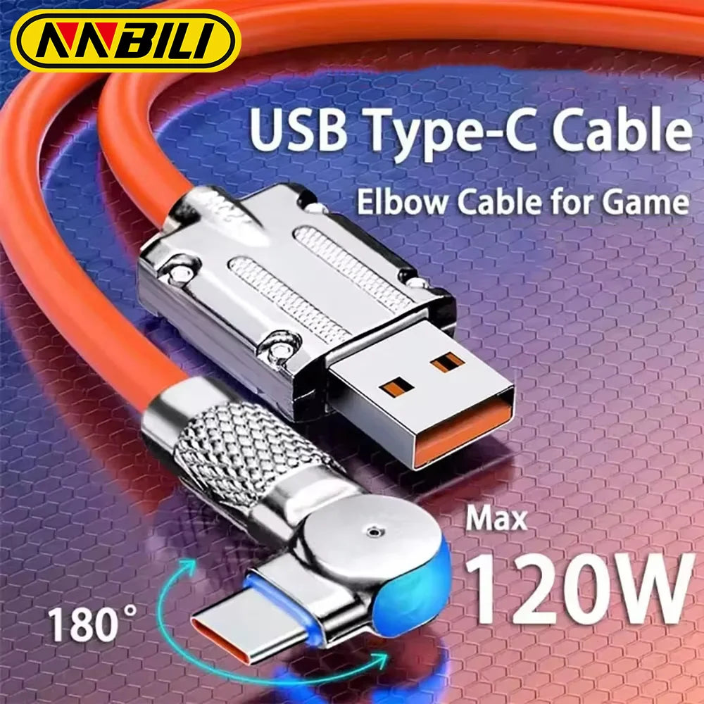 NNBILI 120W 6A USB-C Schnellladekabel