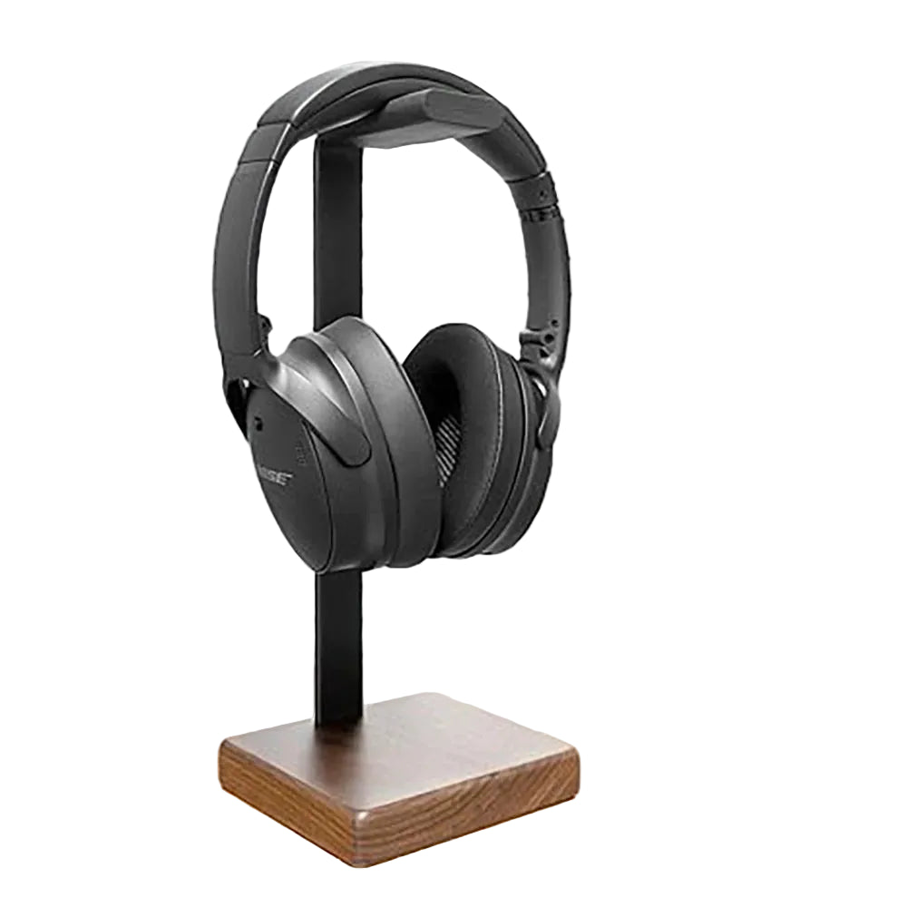 Kopfhörer Ständer Holz & Aluminium Design Headset Halterung mit Ablage