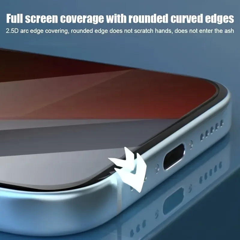 3 Stück Schutzglas für iPhone 17–11 Pro, Privatsphäre Sichtschutz Privacy