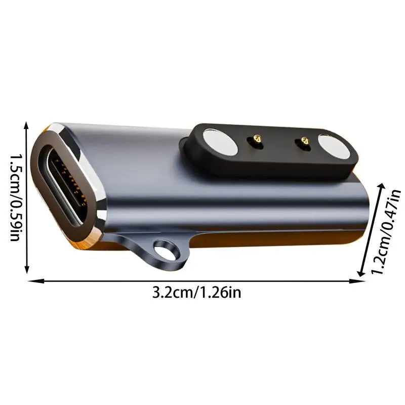 Magnetic charging adapter Type-C 7.62mm