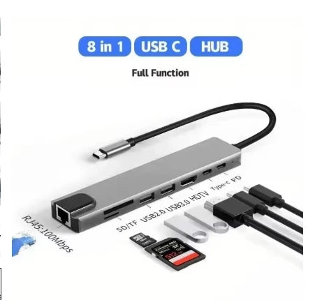 3-in-1 USB-C Hub mit HDMI und USB 3.0