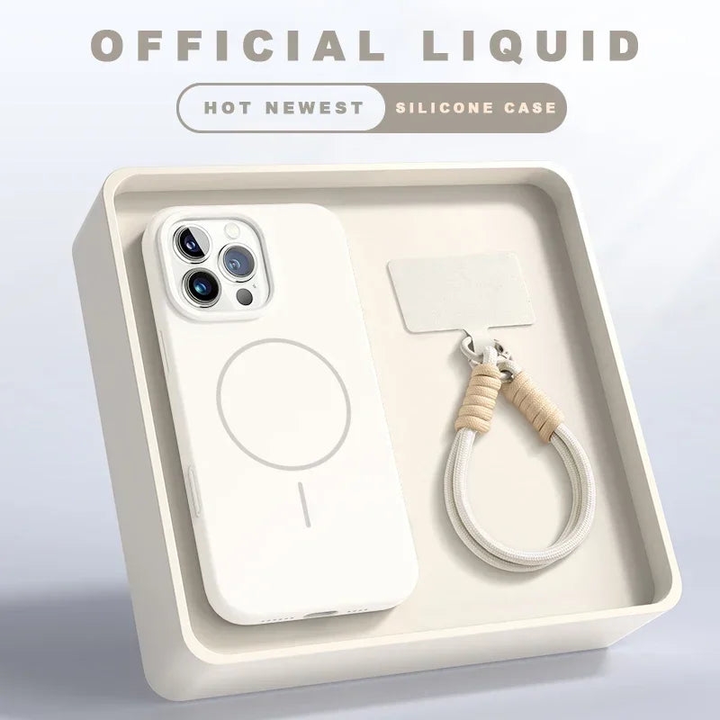 Magnetische iPhone Silikonhülle mit Band