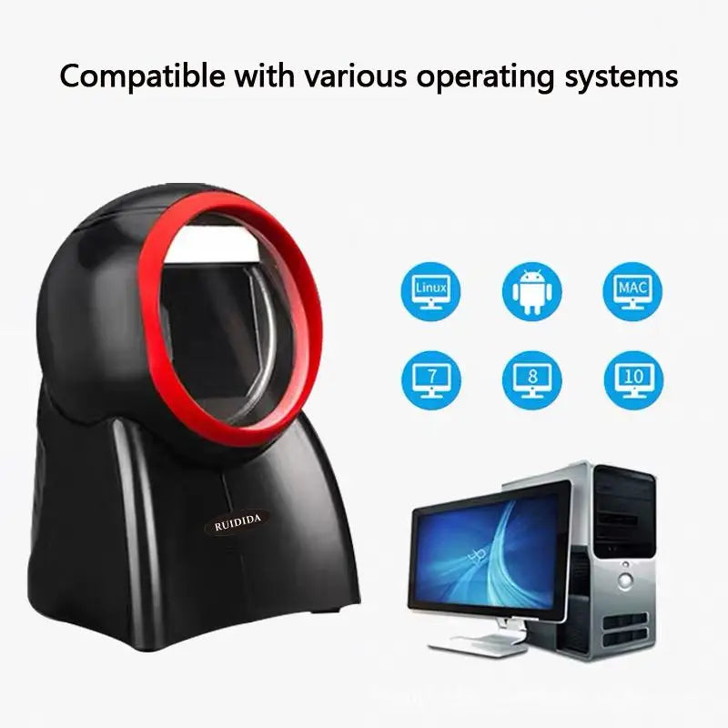 Desktop 1D 2D Barcode Scanner mit QR Code Reader