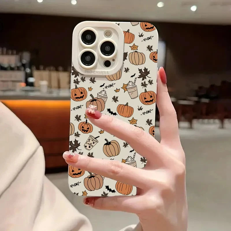 Soft TPU Halloween Pumpkin Case for iPhone
