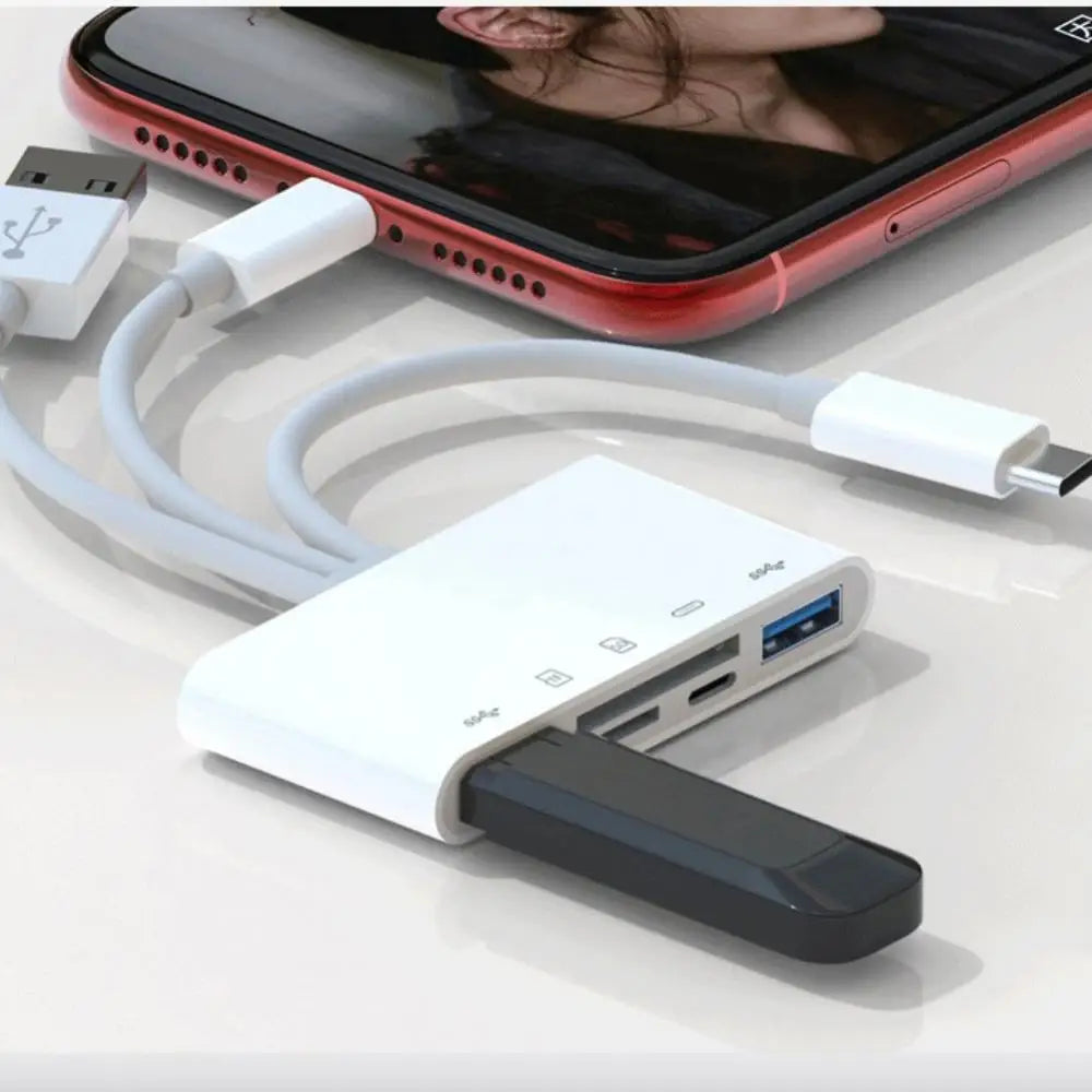 OTG USB Kamera Adapter SD TF Kartenleser iPhone iPad